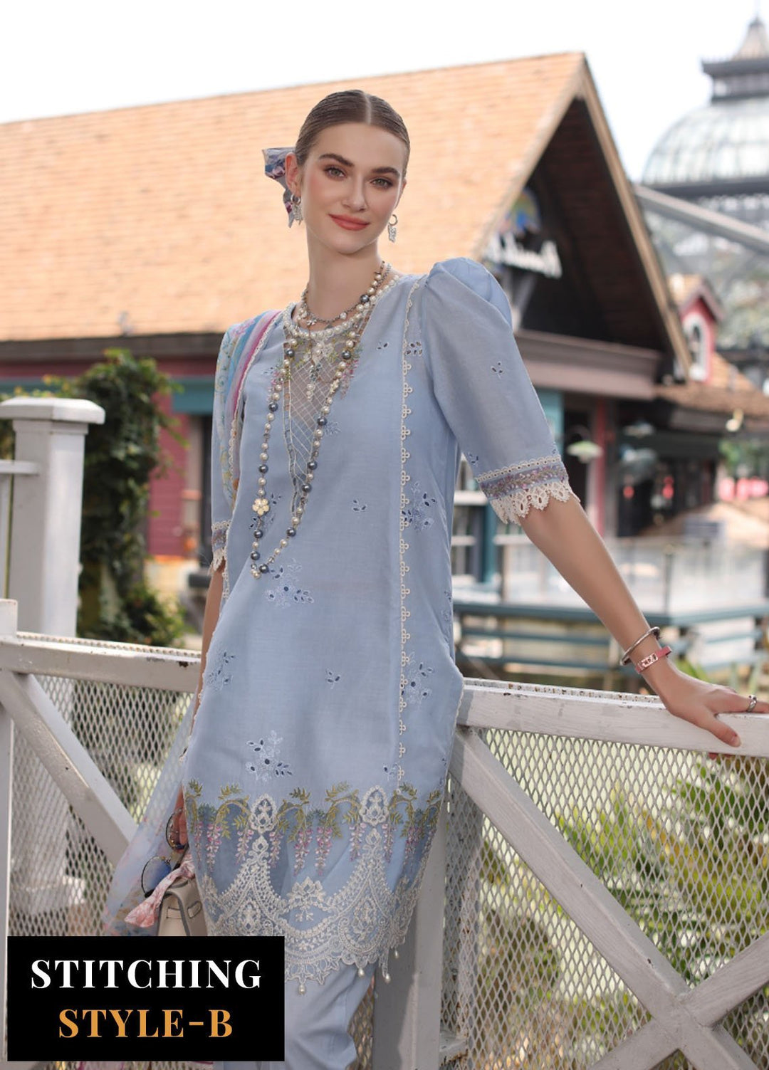 Noor by Saadia Asad Embroidered Lawn Suits Unstitched 3 Piece NSA25EC D-02 - Summer Collection