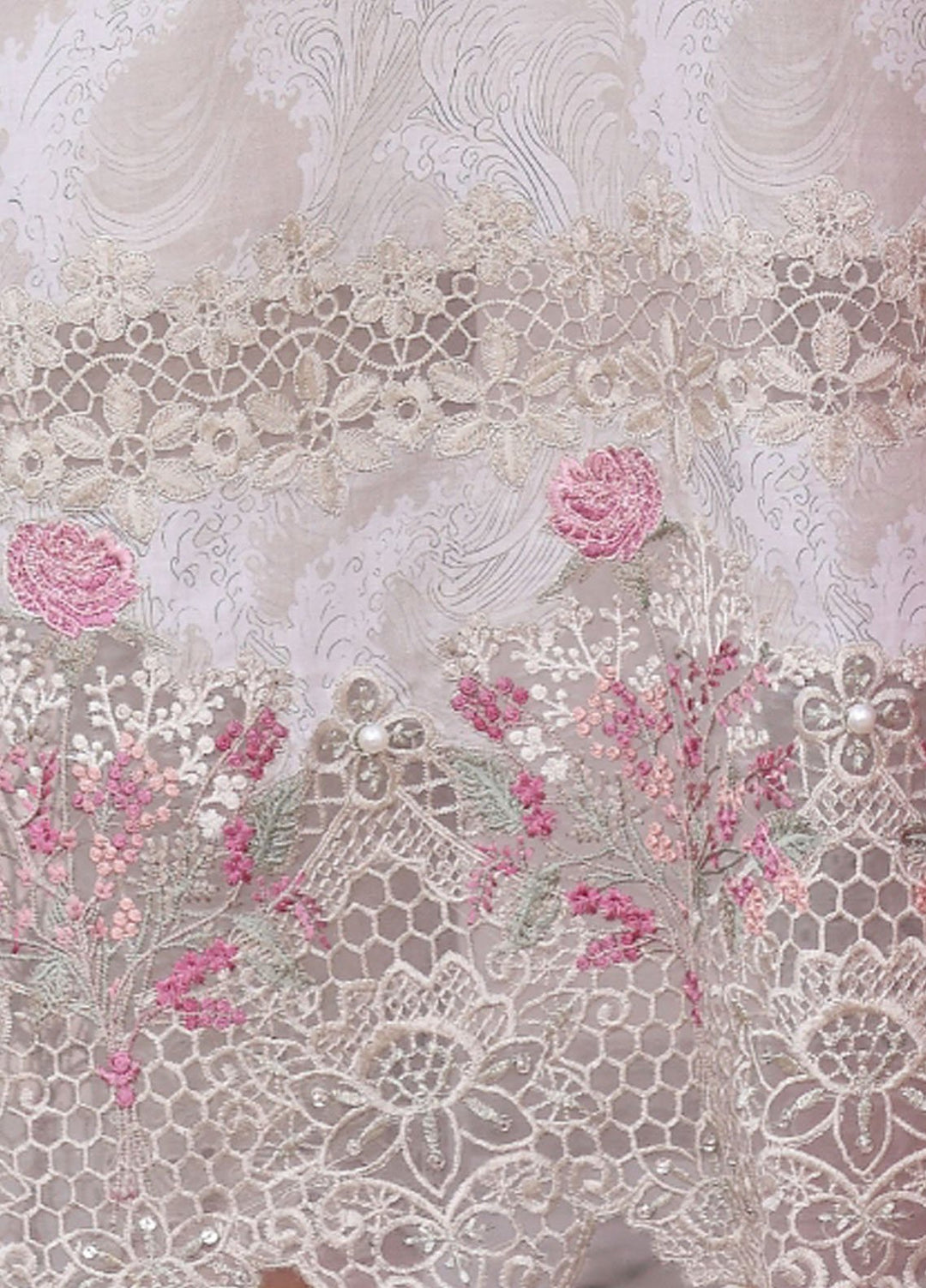 Noor by Saadia Asad Embroidered Lawn Suits Unstitched 3 Piece NSA25EC D-04 - Summer Collection