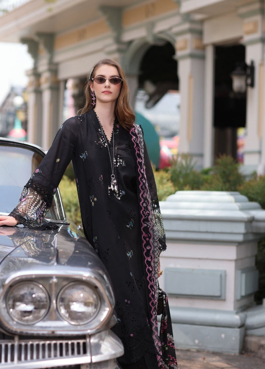 Noor by Saadia Asad Embroidered Lawn Suits Unstitched 3 Piece NSA25EC D-05 - Summer Collection