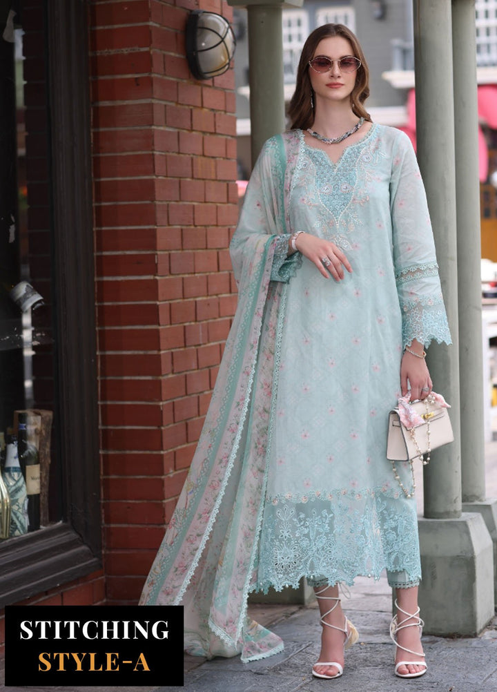 Noor by Saadia Asad Embroidered Lawn Suits Unstitched 3 Piece NSA25EC D-06 - Summer Collection