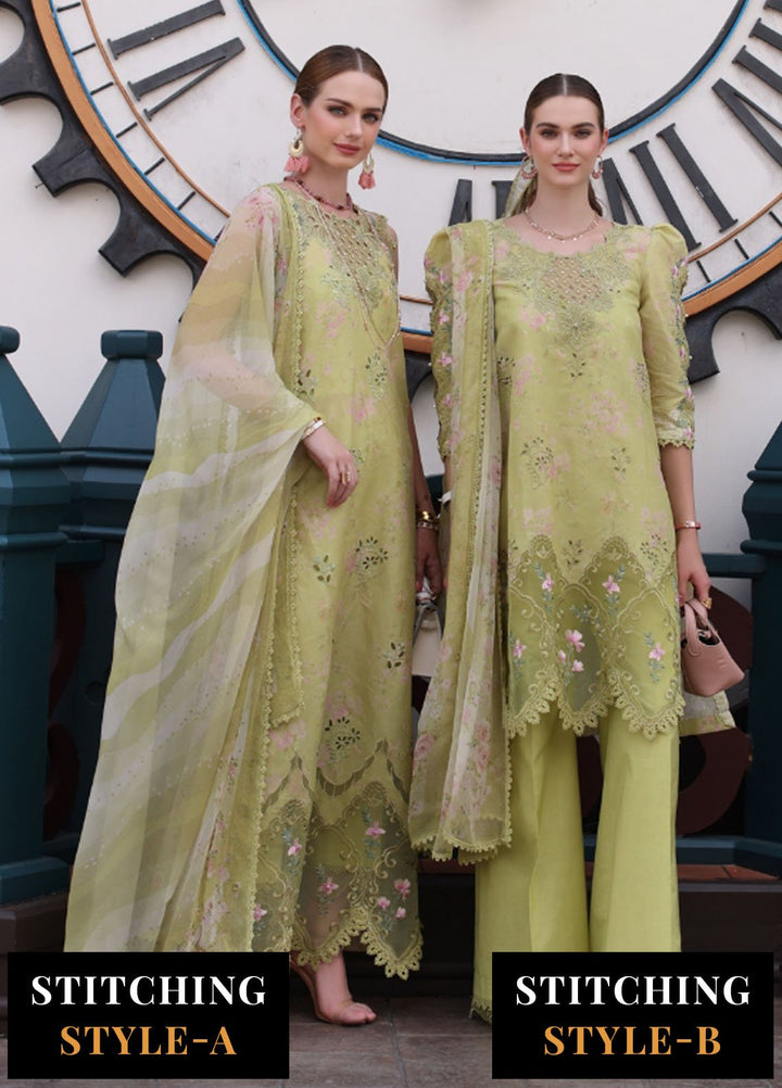 Noor by Saadia Asad Embroidered Lawn Suits Unstitched 3 Piece NSA25EC D-08 - Summer Collection