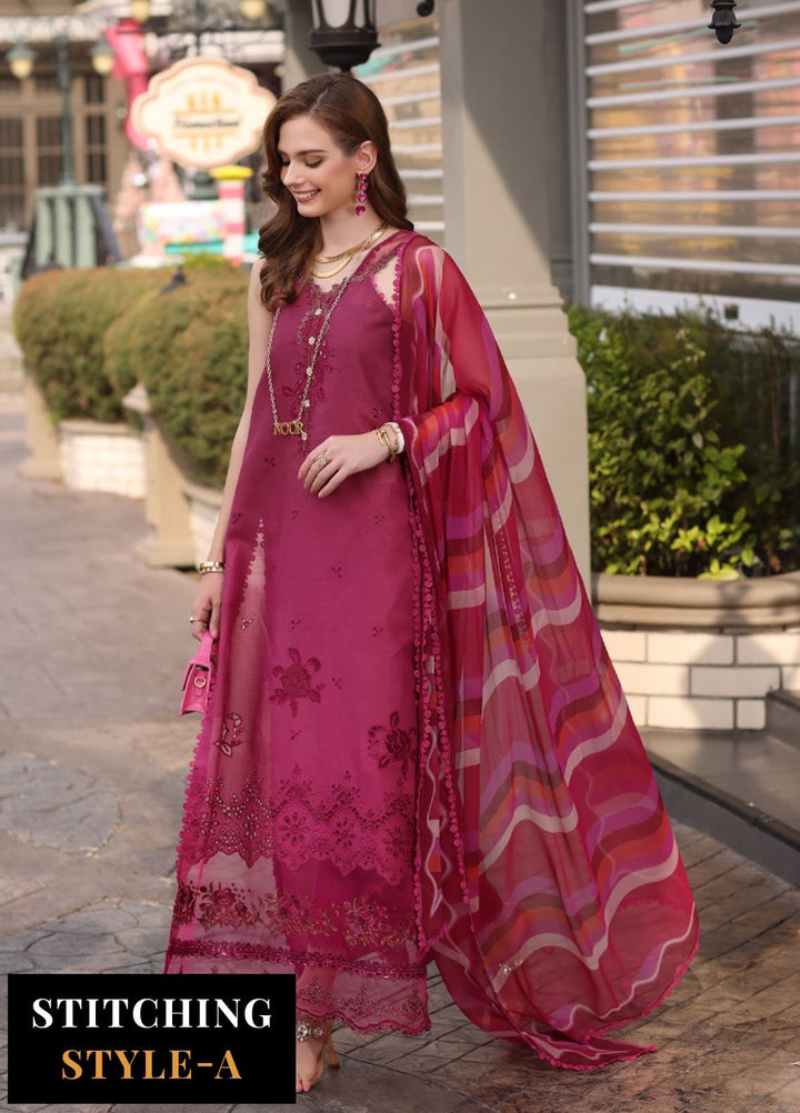 Noor by Saadia Asad Embroidered Lawn Suits Unstitched 3 Piece NSA25EC D-09 - Summer Collection