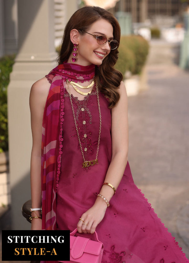 Noor by Saadia Asad Embroidered Lawn Suits Unstitched 3 Piece NSA25EC D-09 - Summer Collection