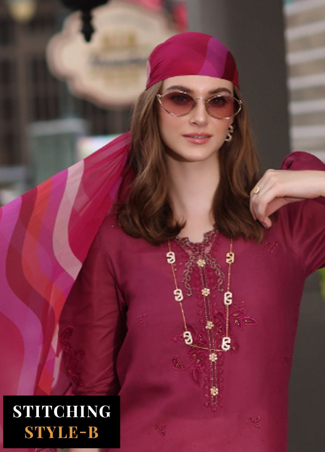 Noor by Saadia Asad Embroidered Lawn Suits Unstitched 3 Piece NSA25EC D-09 - Summer Collection