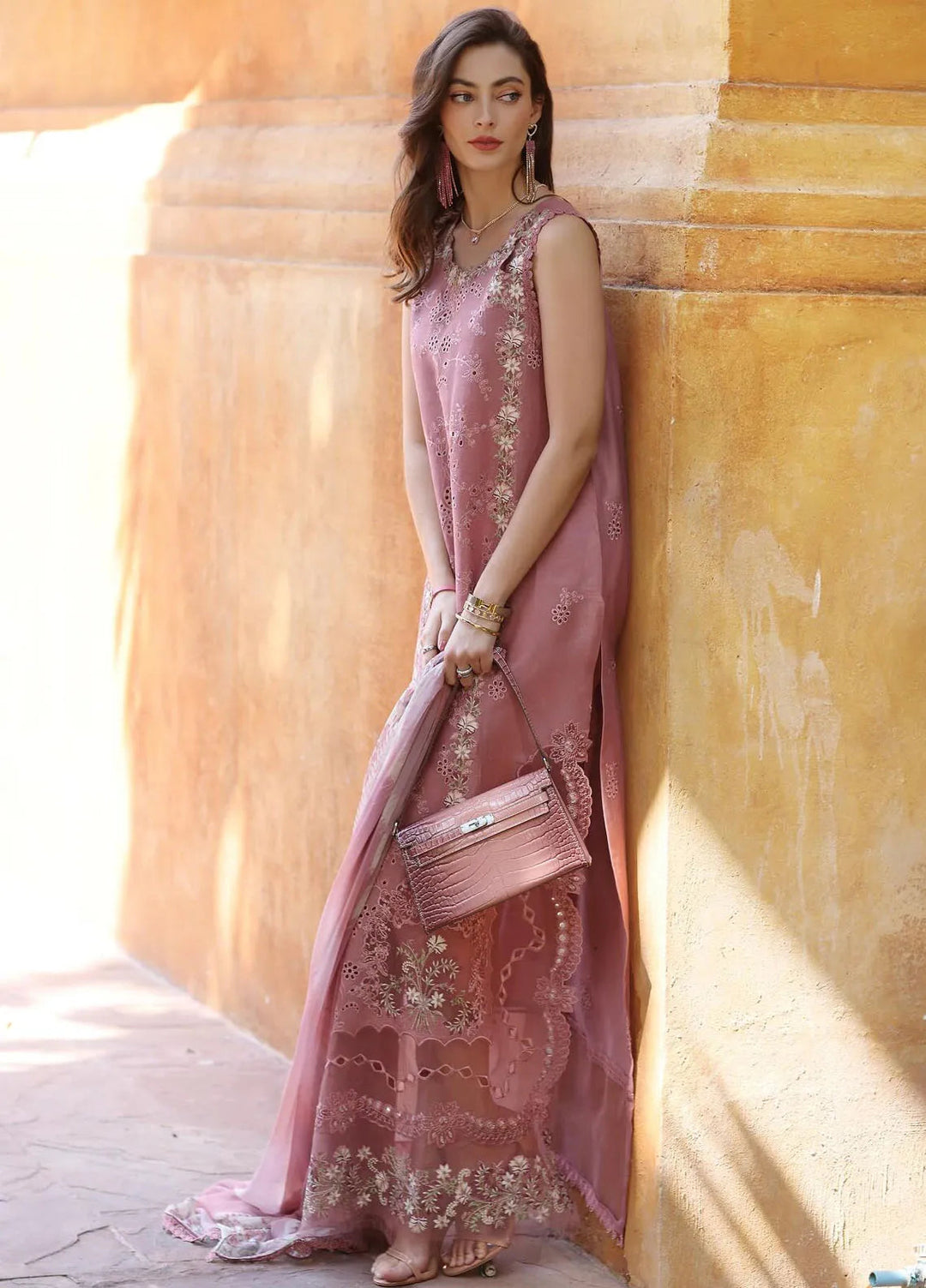 Noor by Saadia Asad Embroidered Lawn Suits Unstitched 3 Piece NSA25EL D10B - Summer Collection