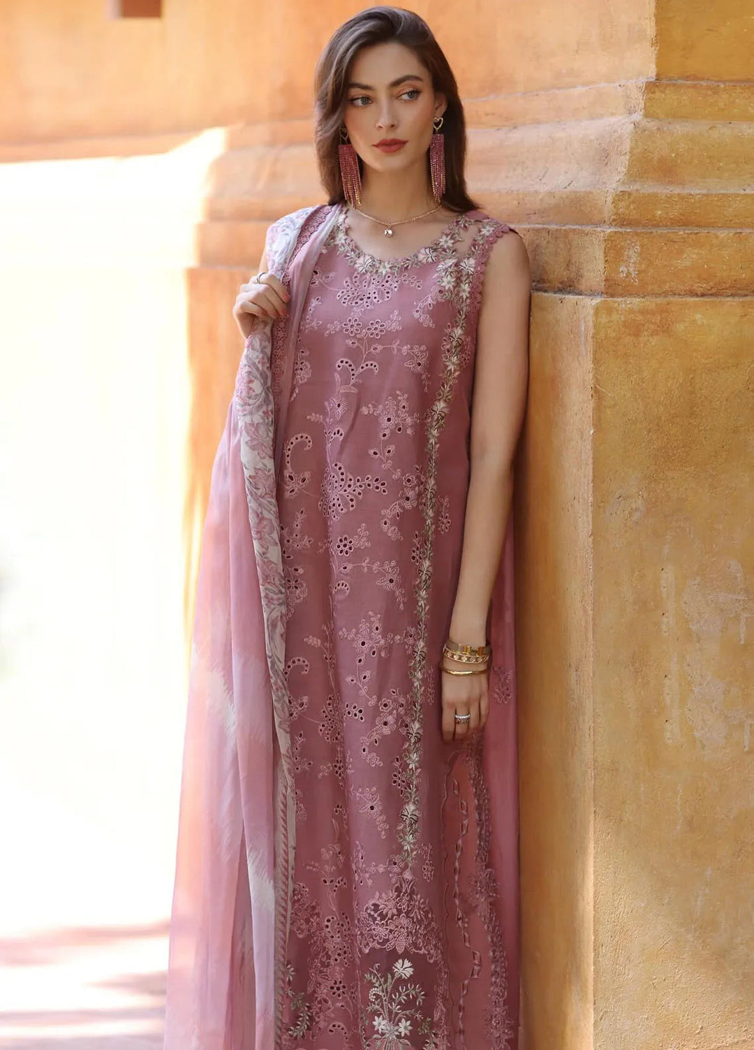 Noor by Saadia Asad Embroidered Lawn Suits Unstitched 3 Piece NSA25EL D10B - Summer Collection