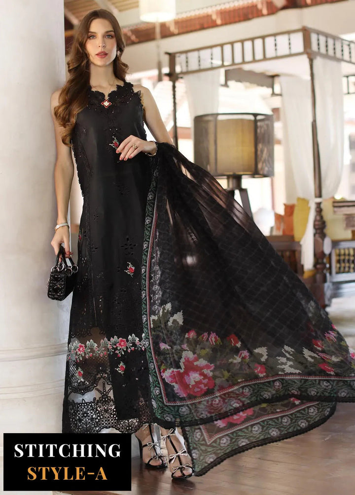 Noor by Saadia Asad Embroidered Lawn Suits Unstitched 3 Piece NSA25EL D4A - Summer Collection