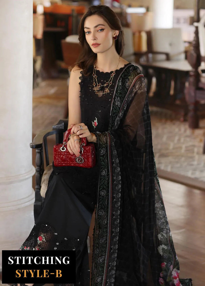 Noor by Saadia Asad Embroidered Lawn Suits Unstitched 3 Piece NSA25EL D4A - Summer Collection