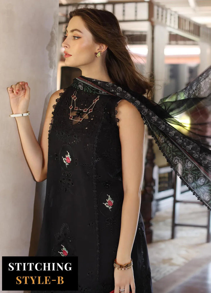 Noor by Saadia Asad Embroidered Lawn Suits Unstitched 3 Piece NSA25EL D4A - Summer Collection