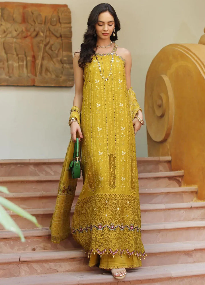 Noor by Saadia Asad Embroidered Lawn Suits Unstitched 3 Piece NSA25EL D5A - Summer Collection