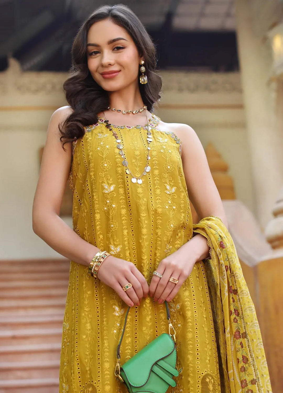 Noor by Saadia Asad Embroidered Lawn Suits Unstitched 3 Piece NSA25EL D5A - Summer Collection