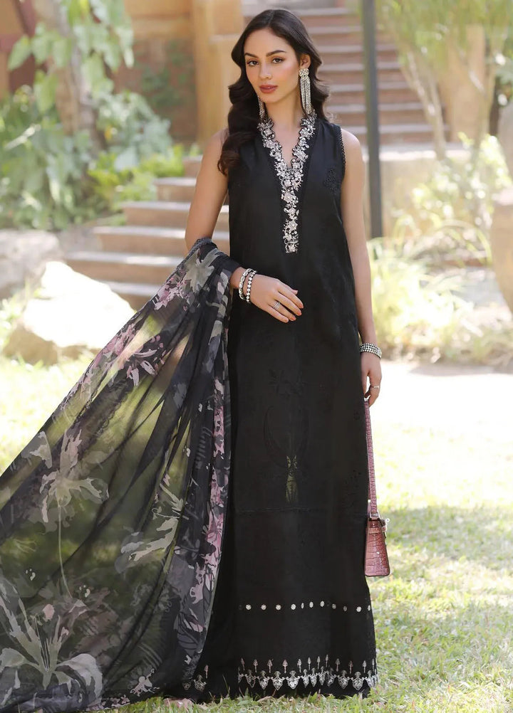 Noor by Saadia Asad Embroidered Lawn Suits Unstitched 3 Piece NSA25EL D6A - Summer Collection