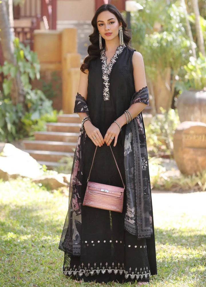 Noor by Saadia Asad Embroidered Lawn Suits Unstitched 3 Piece NSA25EL D6A - Summer Collection