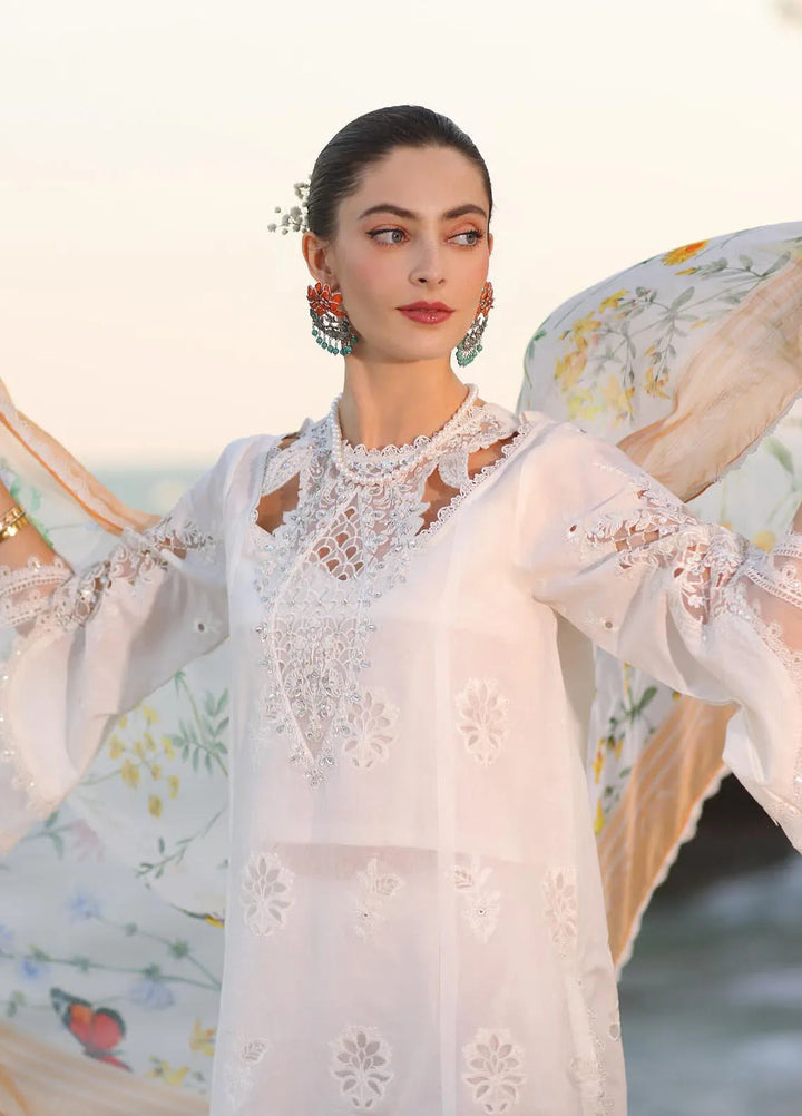 Noor by Saadia Asad Embroidered Lawn Suits Unstitched 3 Piece NSA25EL D9B - Summer Collection