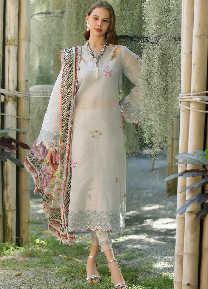 Noor by Saadia Asad Embroidered Lawn Suits Unstitched 3 Piece NSA25EP D10-A - Summer Collection