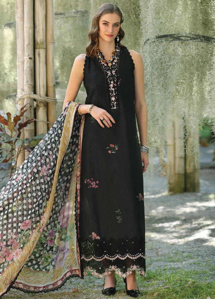 Noor by Saadia Asad Embroidered Lawn Suits Unstitched 3 Piece NSA25EP D10-B - Summer Collection