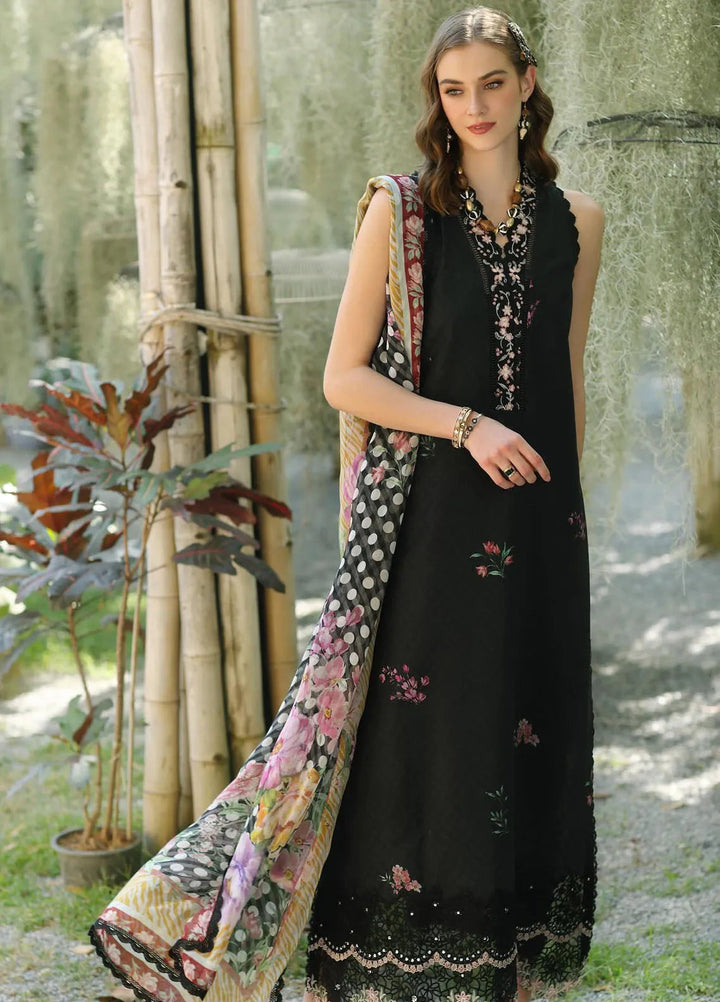 Noor by Saadia Asad Embroidered Lawn Suits Unstitched 3 Piece NSA25EP D10-B - Summer Collection