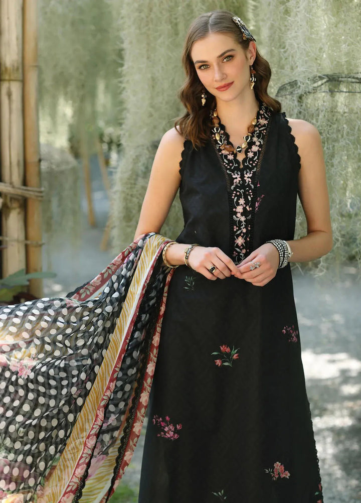 Noor by Saadia Asad Embroidered Lawn Suits Unstitched 3 Piece NSA25EP D10-B - Summer Collection