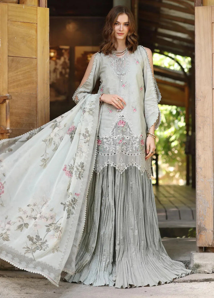 Noor by Saadia Asad Embroidered Lawn Suits Unstitched 3 Piece NSA25EP D2-A - Summer Collection