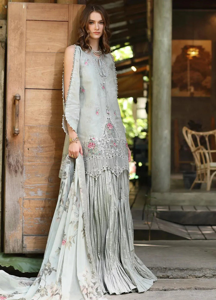 Noor by Saadia Asad Embroidered Lawn Suits Unstitched 3 Piece NSA25EP D2-A - Summer Collection