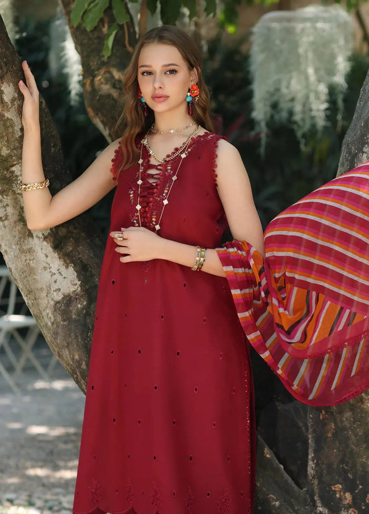 Noor by Saadia Asad Embroidered Lawn Suits Unstitched 3 Piece NSA25EP D3-B - Summer Collection