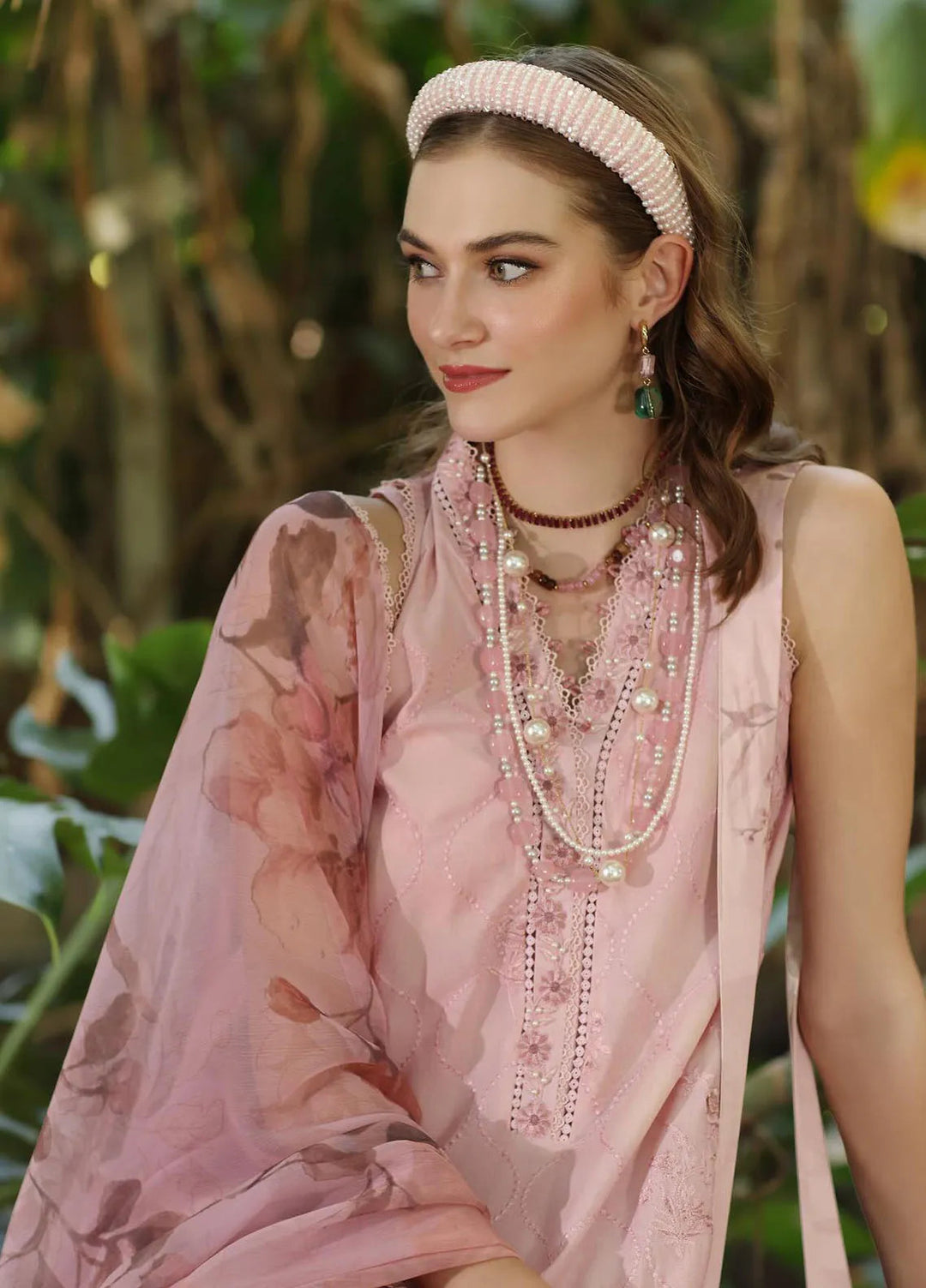 Noor by Saadia Asad Embroidered Lawn Suits Unstitched 3 Piece NSA25EP D5-A - Summer Collection