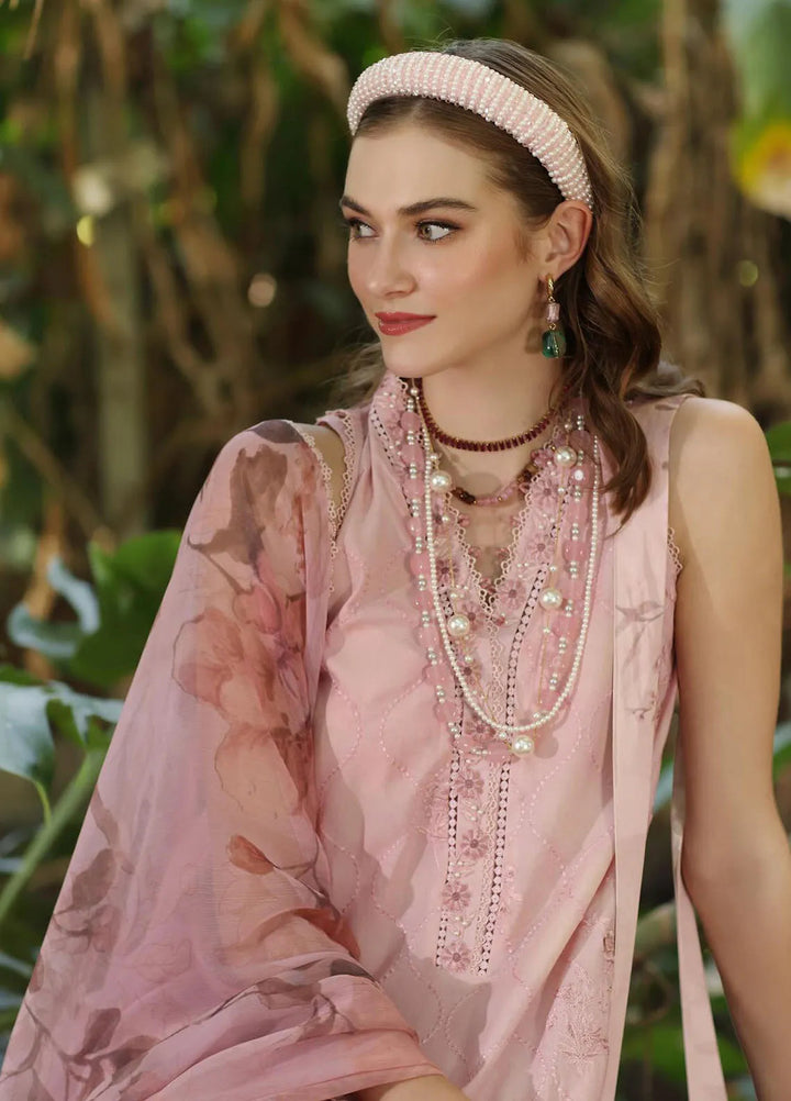 Noor by Saadia Asad Embroidered Lawn Suits Unstitched 3 Piece NSA25EP D5-A - Summer Collection