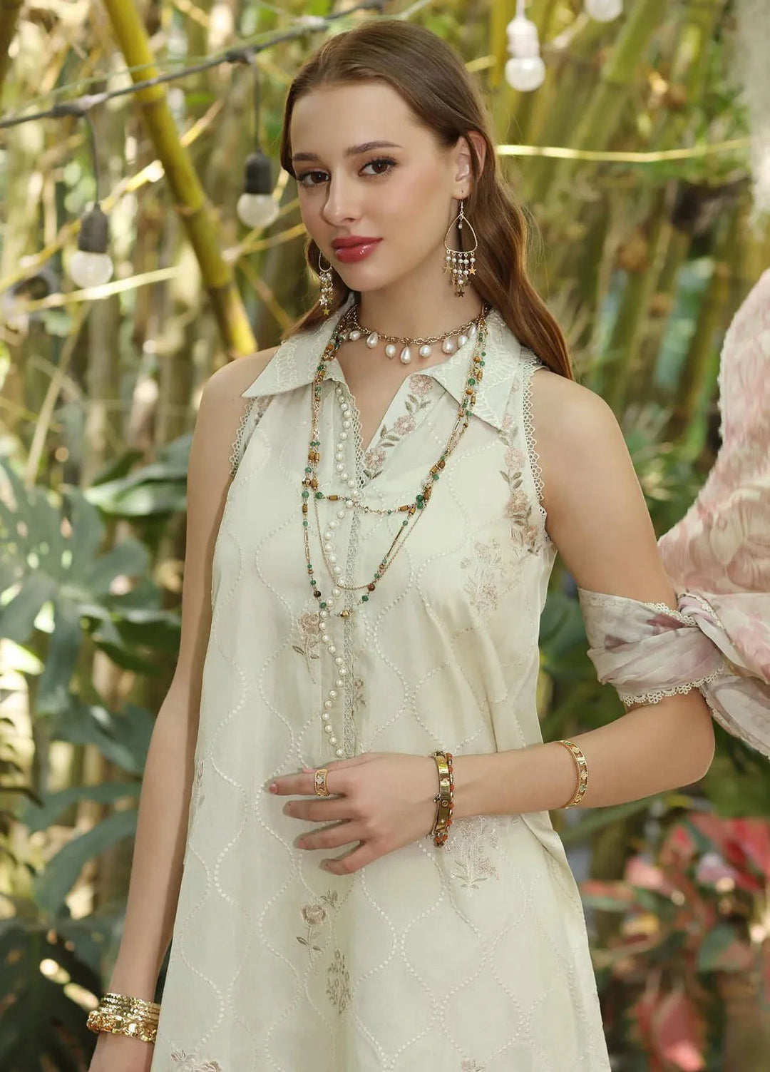 Noor by Saadia Asad Embroidered Lawn Suits Unstitched 3 Piece NSA25EP D5-B - Summer Collection