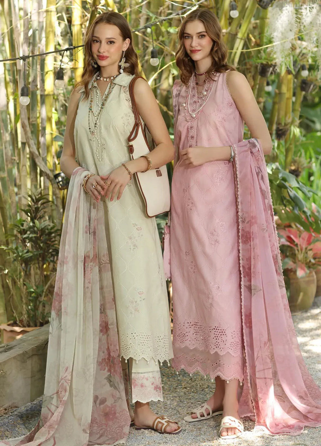 Noor by Saadia Asad Embroidered Lawn Suits Unstitched 3 Piece NSA25EP D5-B - Summer Collection