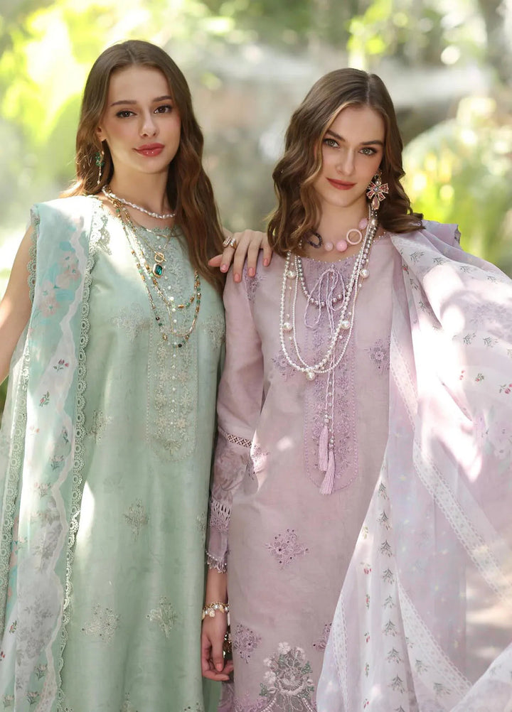 Noor by Saadia Asad Embroidered Lawn Suits Unstitched 3 Piece NSA25EP D6-A - Summer Collection