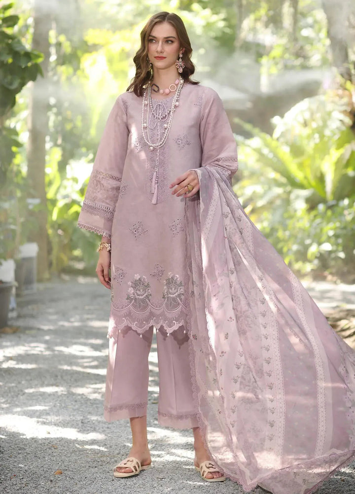 Noor by Saadia Asad Embroidered Lawn Suits Unstitched 3 Piece NSA25EP D6-B - Summer Collection