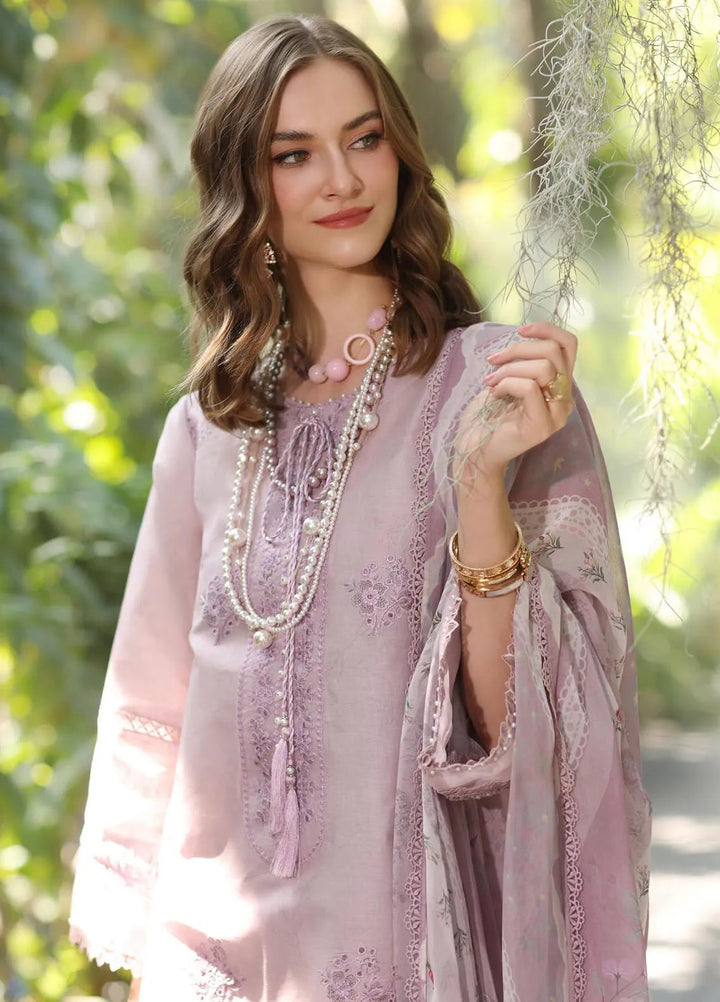 Noor by Saadia Asad Embroidered Lawn Suits Unstitched 3 Piece NSA25EP D6-B - Summer Collection