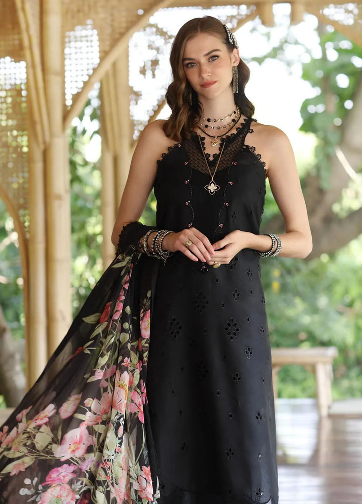 Noor by Saadia Asad Embroidered Lawn Suits Unstitched 3 Piece NSA25EP D7-A - Summer Collection