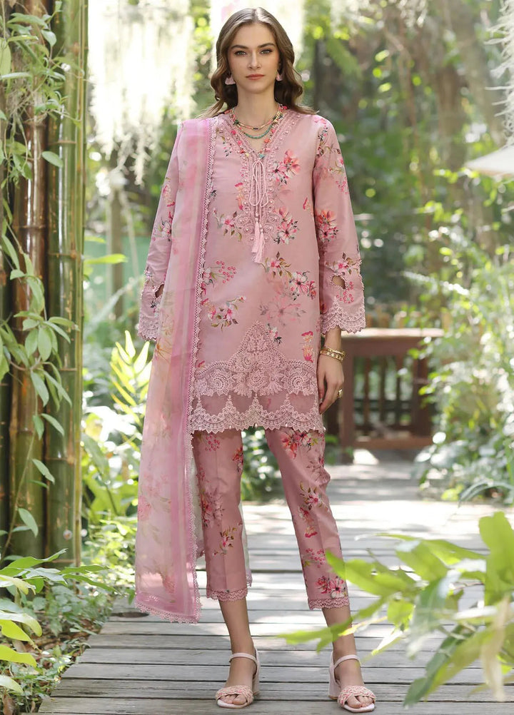 Noor by Saadia Asad Embroidered Lawn Suits Unstitched 3 Piece NSA25EP D8-A - Summer Collection