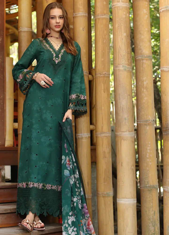 Noor by Saadia Asad Embroidered Lawn Suits Unstitched 3 Piece NSA25EP D9-B - Summer Collection