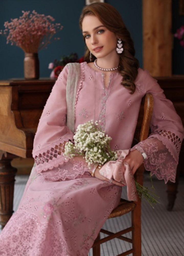 Noor by Saadia Asad Embroidered Lawn Suits Unstitched 3 Piece NSA25LS D-03 - Summer Collection