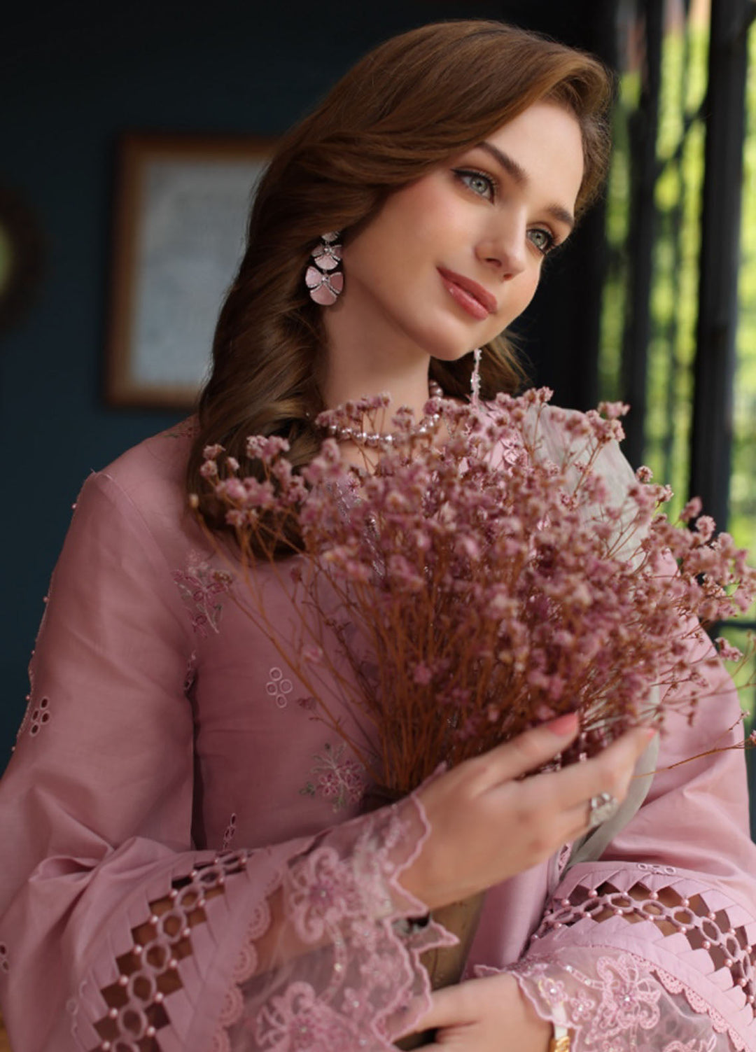 Noor by Saadia Asad Embroidered Lawn Suits Unstitched 3 Piece NSA25LS D-03 - Summer Collection