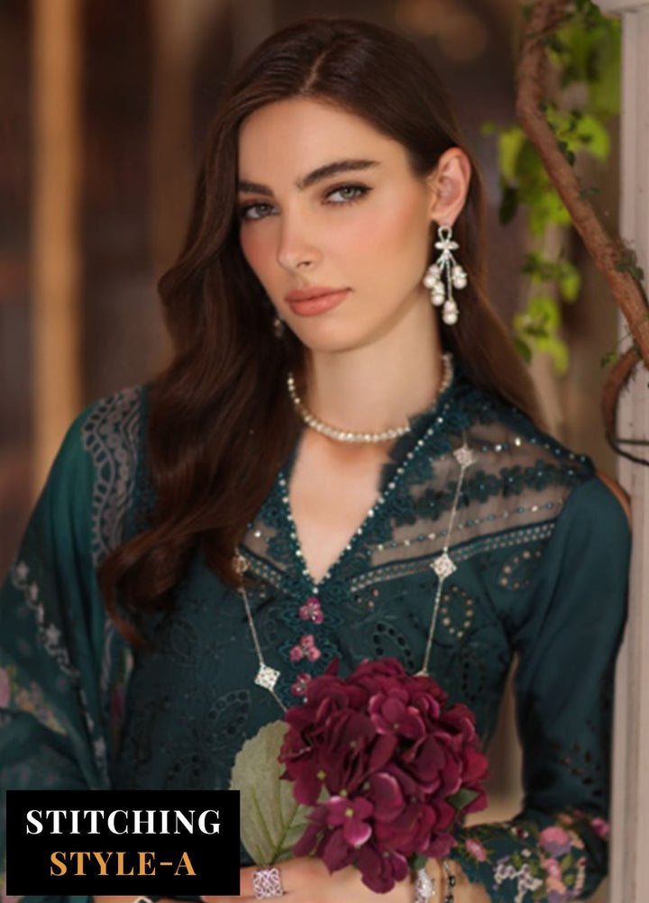 Noor by Saadia Asad Embroidered Lawn Suits Unstitched 3 Piece NSA25LS D-05 - Summer Collection