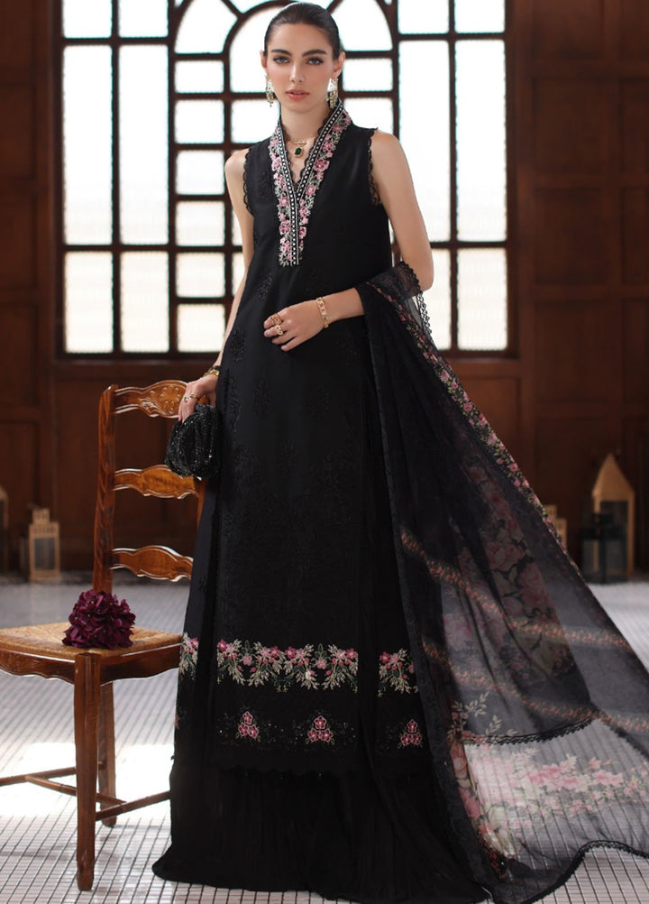 Noor by Saadia Asad Embroidered Lawn Suits Unstitched 3 Piece NSA25LS D-07 - Summer Collection