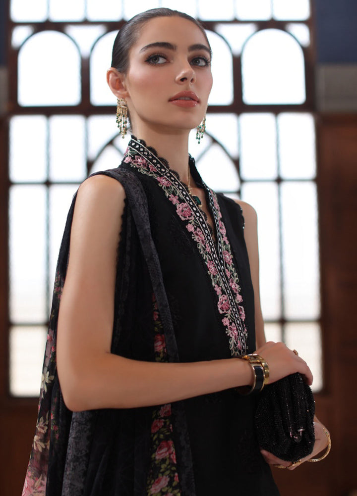 Noor by Saadia Asad Embroidered Lawn Suits Unstitched 3 Piece NSA25LS D-07 - Summer Collection