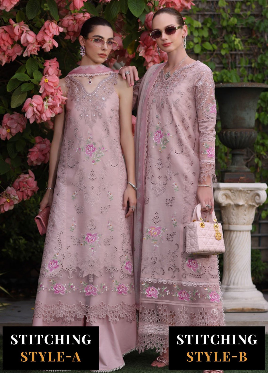 Noor by Saadia Asad Embroidered Lawn Suits Unstitched 3 Piece NSA25LS D-08 - Summer Collection