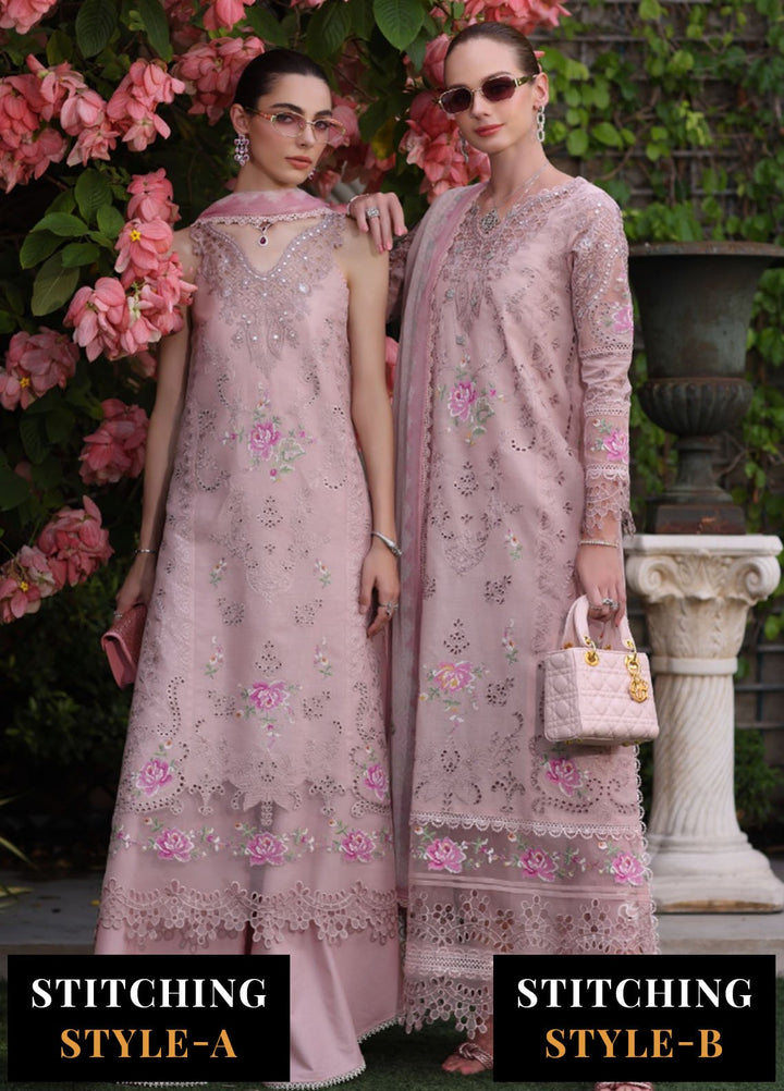 Noor by Saadia Asad Embroidered Lawn Suits Unstitched 3 Piece NSA25LS D-08 - Summer Collection