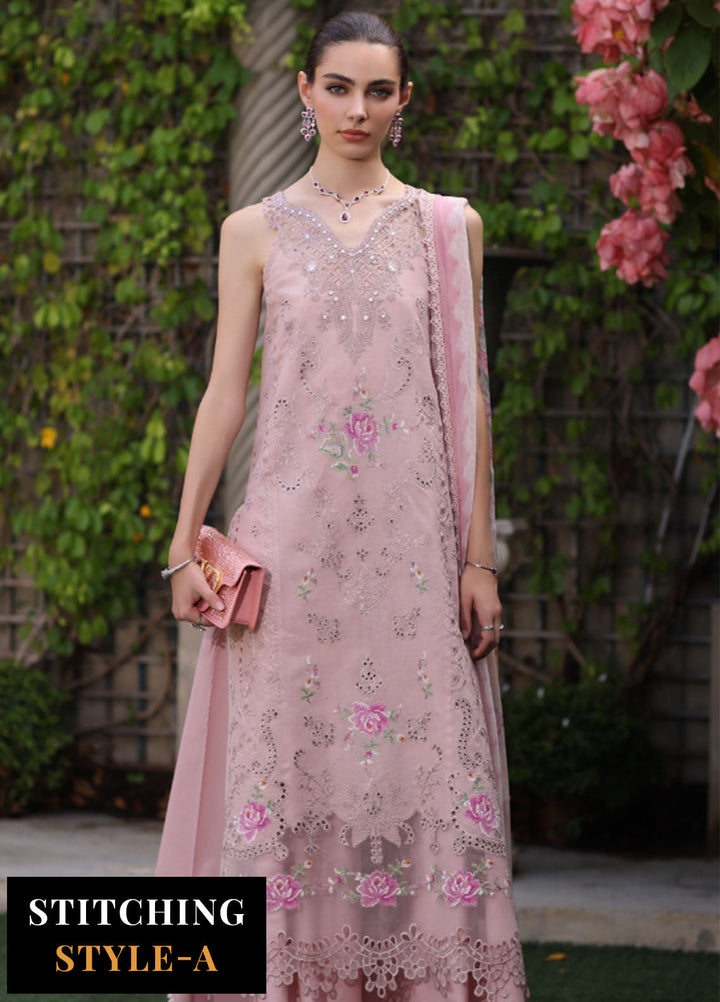 Noor by Saadia Asad Embroidered Lawn Suits Unstitched 3 Piece NSA25LS D-08 - Summer Collection