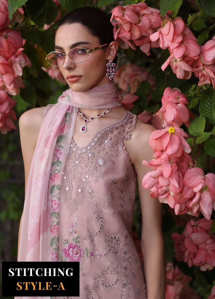 Noor by Saadia Asad Embroidered Lawn Suits Unstitched 3 Piece NSA25LS D-08 - Summer Collection