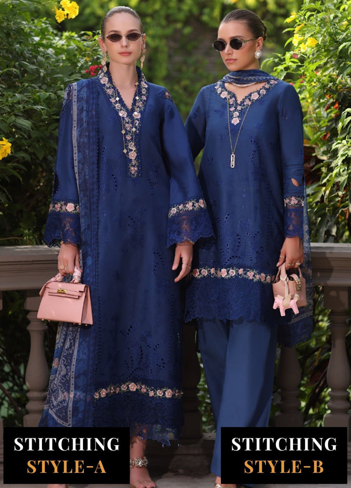Noor by Saadia Asad Embroidered Lawn Suits Unstitched 3 Piece NSA25LS D-10 - Summer Collection