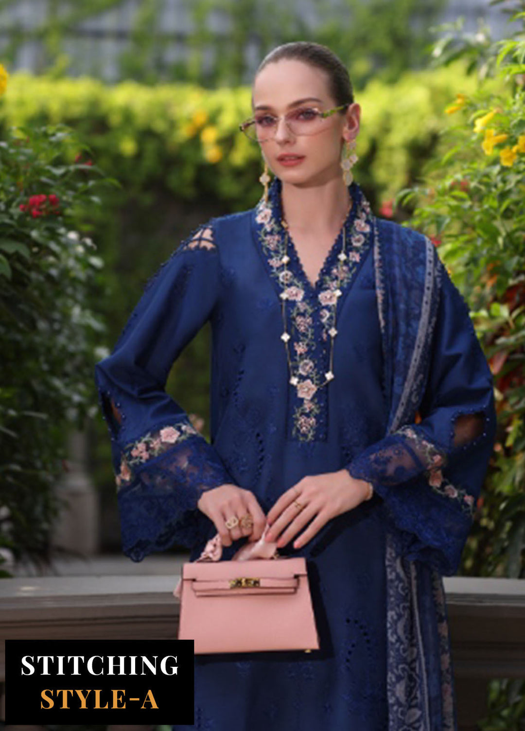 Noor by Saadia Asad Embroidered Lawn Suits Unstitched 3 Piece NSA25LS D-10 - Summer Collection