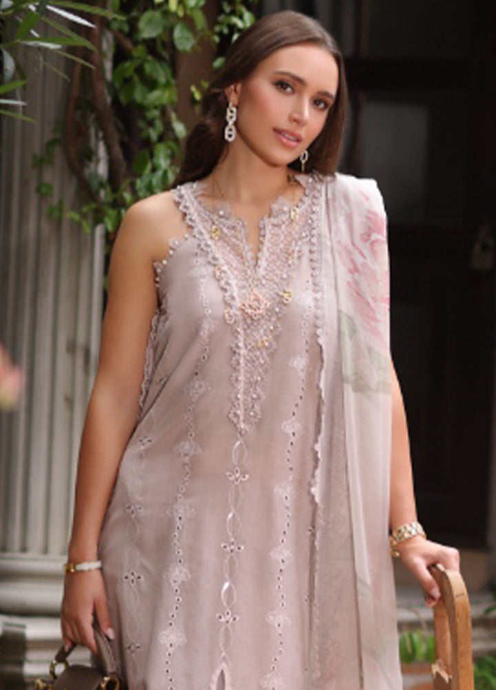 Noor by Saadia Asad Embroidered Lawn Suits Unstitched 3 Piece NSA25LS D-11 - Summer Collection