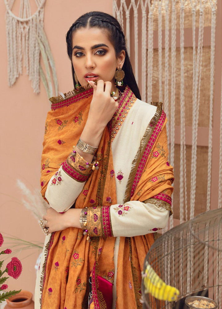 Noor by Saadia Asad Embroidered Karandi Suits Unstitched 3 Piece SA21NS D-06 - Winter Collection