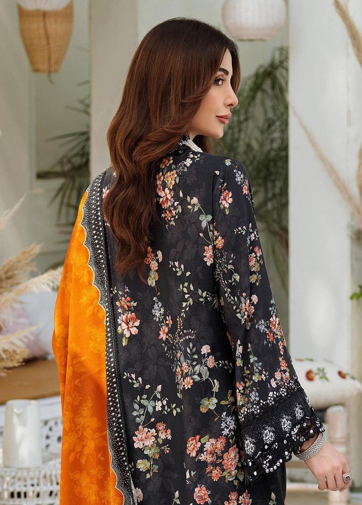 Noor By Saadia Asad Embroidered Linen Suits Unstitched 3 Piece NSA22W D1-A - Winter Collection