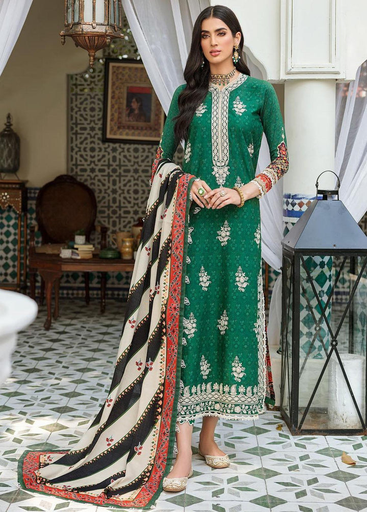 Noor By Saadia Asad Embroidered Linen Suits Unstitched 3 Piece NSA22W D3-B - Winter Collection